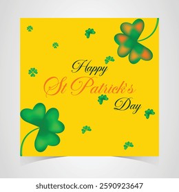 St Patrick's Day happy Irish holiday vector illustration. Saint Patrick's Day, vector web banner design. Happy Saint Patrick's day banner.