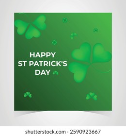 St Patrick's Day happy Irish holiday vector illustration. Saint Patrick's Day, vector web banner design. Happy Saint Patrick's day banner.