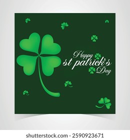 St Patrick's Day happy Irish holiday vector illustration. Saint Patrick's Day, vector web banner design. Happy Saint Patrick's day banner.