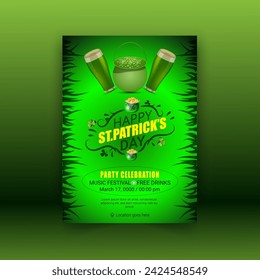 St. Patrick's Day Or Happy Saint Patrick's Day Template Design