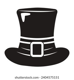 St patricks day hat black simple icon
