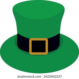 st patrick's day hat flat isolated