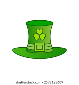 St Patricks Day Hat icon design graphic vector illustration isolated on white background