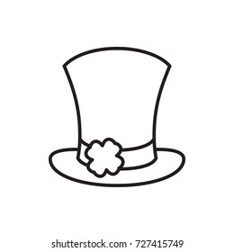 St Patrick's day hat icon