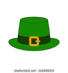 St. Patrick's Day hat isolated on white background. Vector illustration