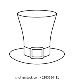 St. Patrick's Day hat isolated on white background. Vector illustration