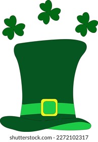 st patricks day hat and three clover 
