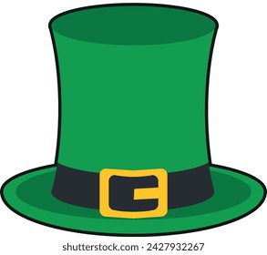 St Patrick's day hat. 
Vector illustration