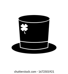St. Patrick's Day. hat with a white background. Vector illustration