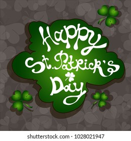 St. Patricks Day  holiday background. Vector illustration. Patricks day.Saint Patrick.
