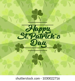 St. Patricks Day holiday background. Vector illustration. Patricks day. Saint Patrick.