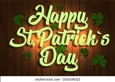 St. Patricks Day holiday background. Vector illustration. Patricks day.Saint Patrick.
