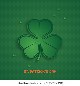 St. Patrick's day holiday background. Vector illustration