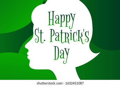 St Patrick's Day holiday concept. Template for background, banner, card, poster with text inscription. Vector EPS10 illustration
