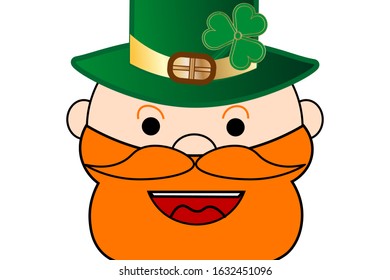 St Patrick's Day holiday concept. Template for background, banner, card, poster with text inscription. Vector EPS10 illustration