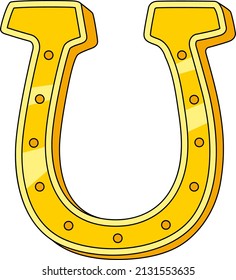 St. Patricks Day Horseshoe Cartoon Clipart 