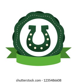 St patricks day horseshoe design