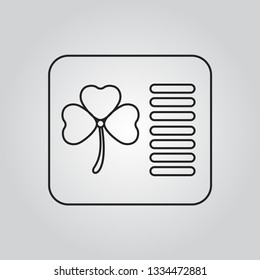 St. Patrick's day icon