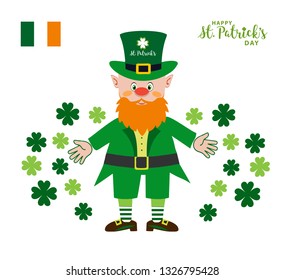 St. Patricks day Icon Character vector