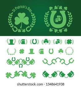 St. Patrick's Day icon collection