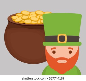 st patricks day icon image vector illustration design 