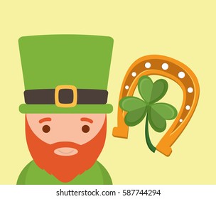 st patricks day icon image vector illustration design 