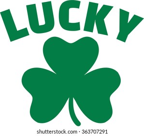 St. Patrick's Day icon with lucky shamrock