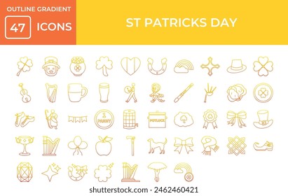 St. Patrick's Day Icon Pack: Celebrate with Shamrocks, Leprechauns, and Irish Luck