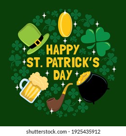 St. Patrick's Day Icon Poster and Greeting Card