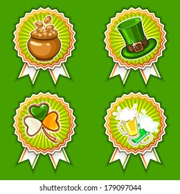 St. Patrick's day icon set