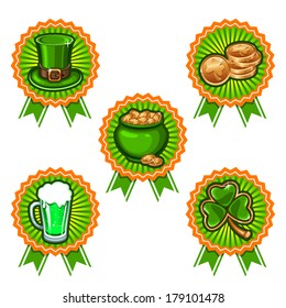 St. Patrick's day icon set
