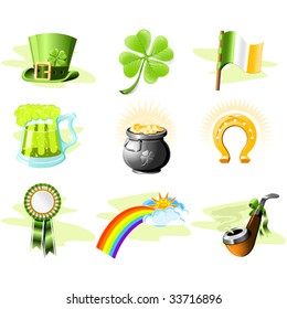 St. Patrick's Day icon set