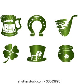 St. Patrick's Day icon set