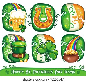 St. Patrick's Day icon set series 3