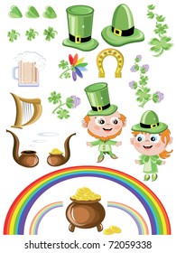 St. Patrick's Day icon set
