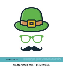 St. Patrick's Day Icon Vector Logo Template Illustration Design. Vector EPS 10.