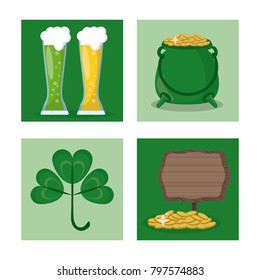 St patricks day icons