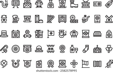 St patricks day icons High-Quality Vector Icons Collection with Editable Stroke. Ideal for Professional and Creative Projects