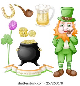 St. Patrick's day icons set