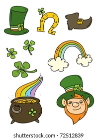 St. Patrick's Day icons set
