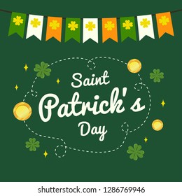 St. Patrick's Day Illustration Background Poster