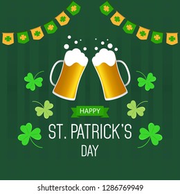 St. Patrick's Day Illustration Background Poster