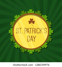 St. Patrick's Day Illustration Background Poster