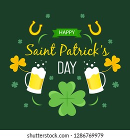 St. Patrick's Day Illustration Background Poster