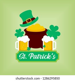 St. Patrick's Day Illustration Poster