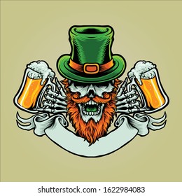 st patrick's day illustration vector