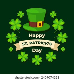 St. Patrick's Day illustration vector background. Vector eps 10