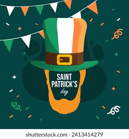 St. Patrick's Day illustration vector background. Vector eps 10