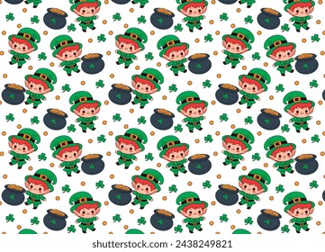 St. Patrick's Day illustration vector patterns, for backgrounds, paper, fabrics