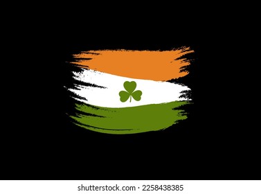 St. Patrick's Day Ireland Flag print.